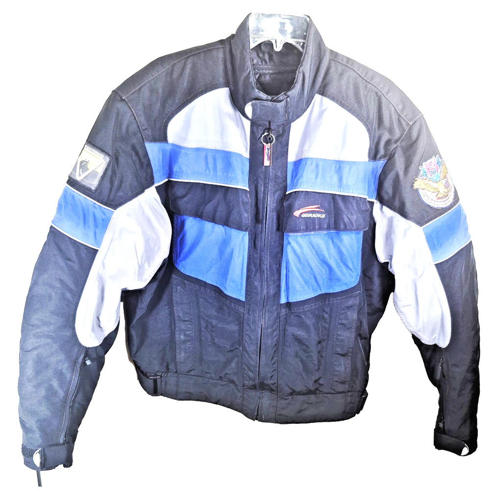 Motorcycle Jacket Hein Gericke All Weather Black Sz Large JACKET ONLY NO ARMOUR